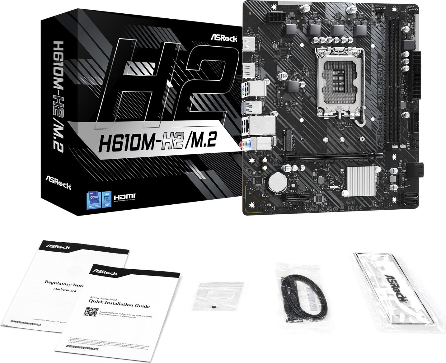 ASROCK H610M-H2/M.2 DDR4 S1700 mATX Intel H610 2xHDMI retail
