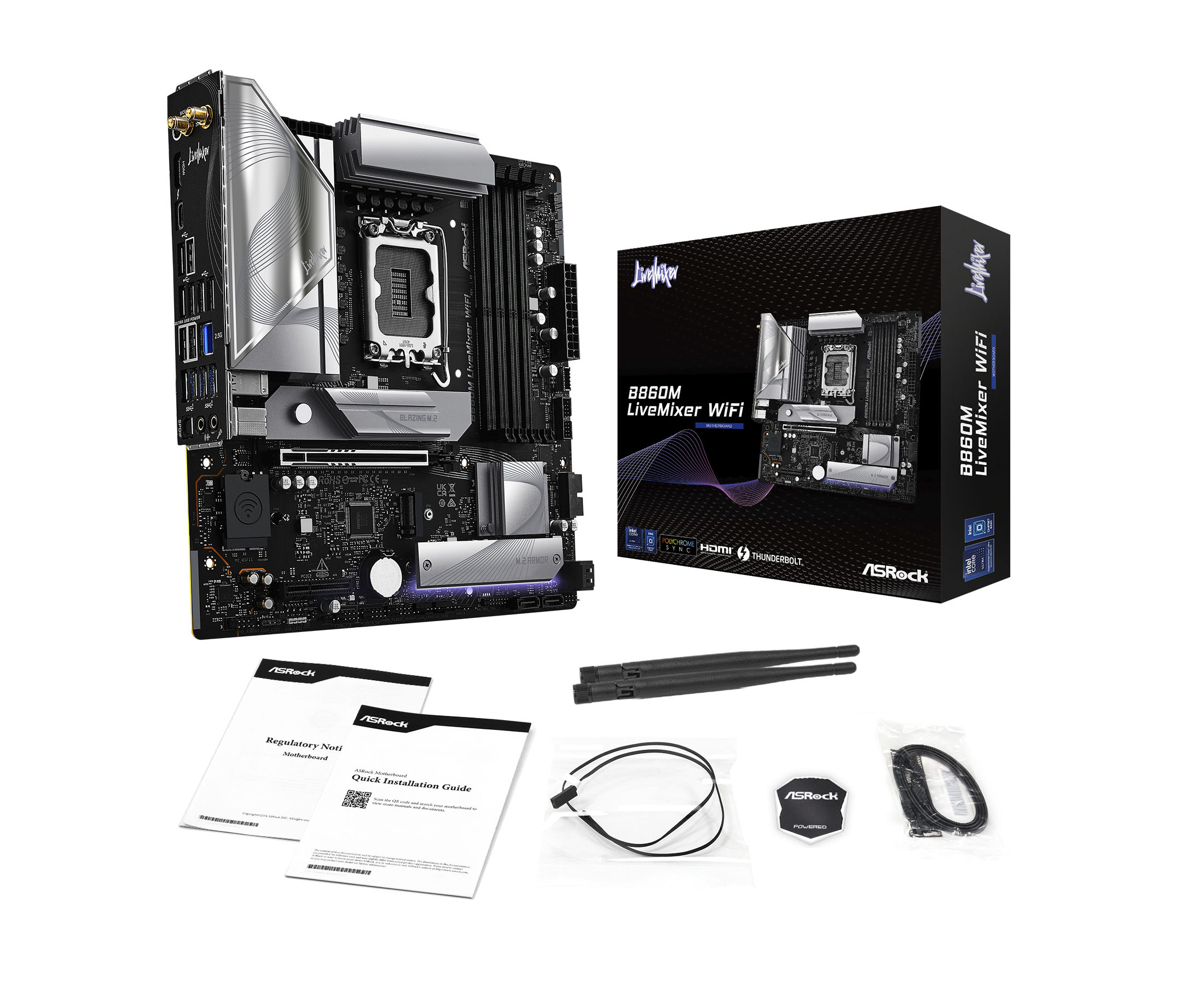 ASROCK B860M LiveMixer WiFi DDR5 Intel S1851 retail