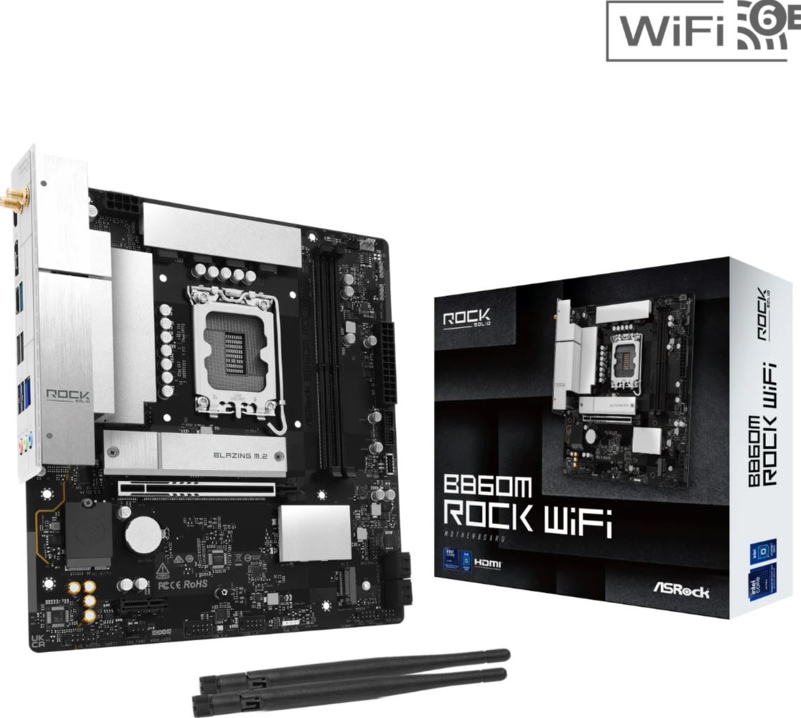 ASROCK B860M Rock WiFi 7 DDR5 Intel S1851 retail