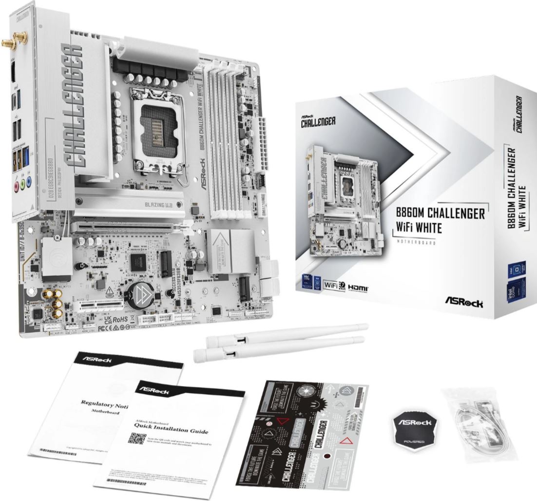 ASROCK B860M Challenger WiFi DDR5 Intel S1851 White retail