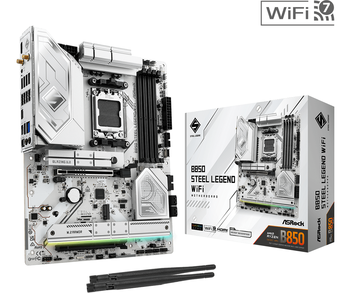 ASROCK B850M Steel Legend Wifi DDR5 AM5 90-MXBS20-A0UAYZ retail
