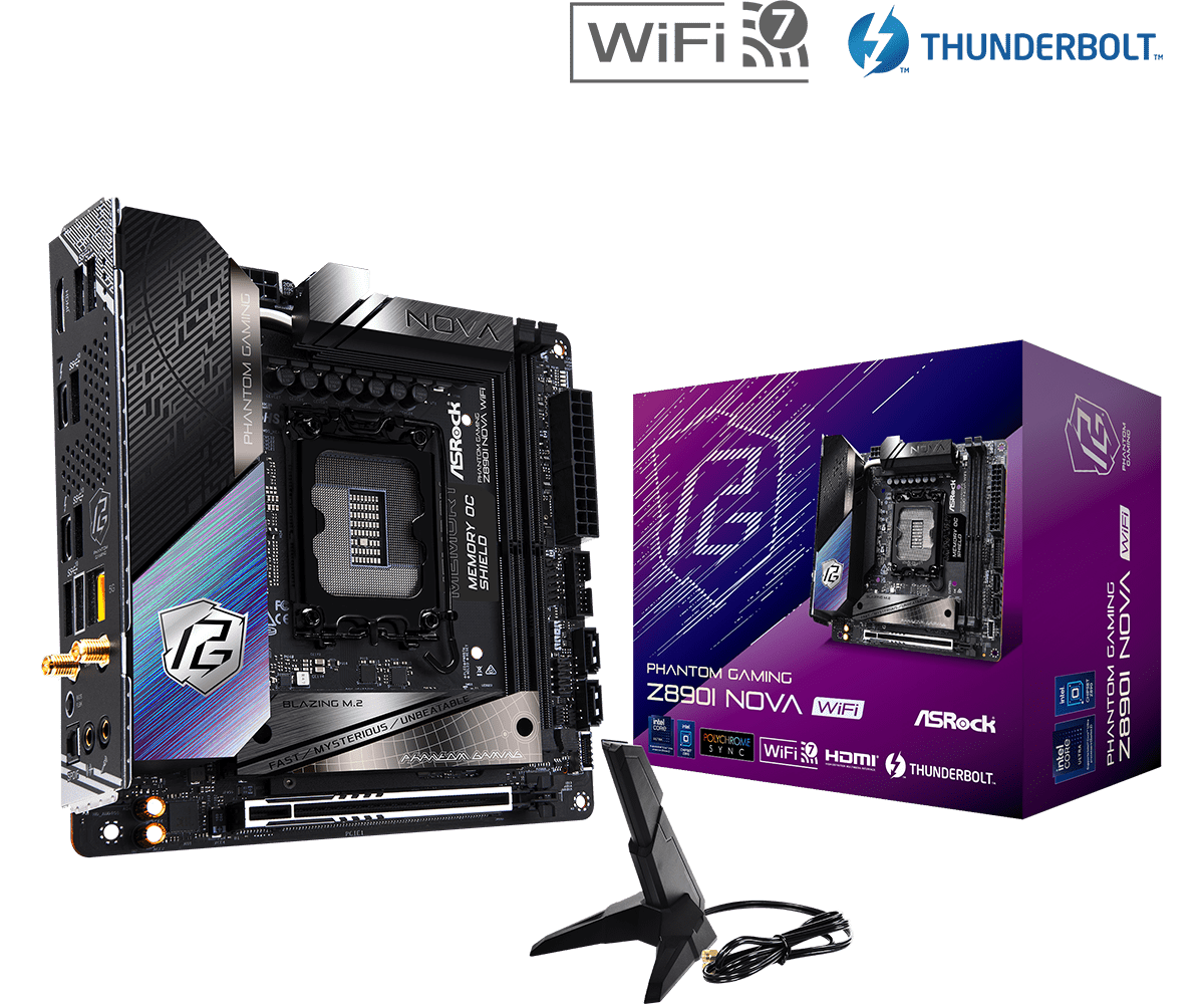 ASROCK Z890I Nova WiFi Intel DDR5 S1851 M-ITX retail