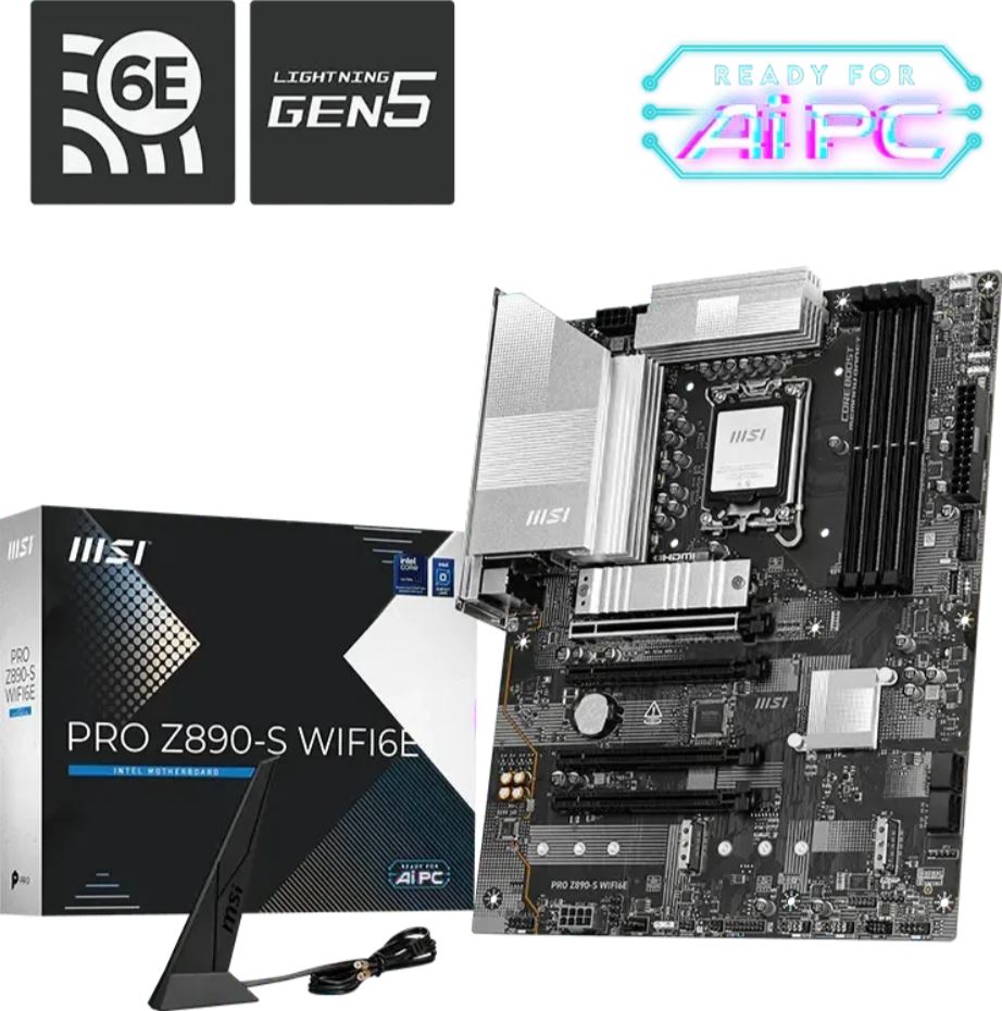 MSI PRO Z890-S WIFI6E DDR5 ATX Intel S1851 7E54-010R