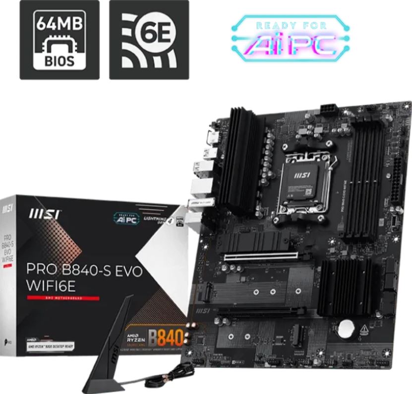 MSI PRO B840-S EVO WiFi6E AM5 retail