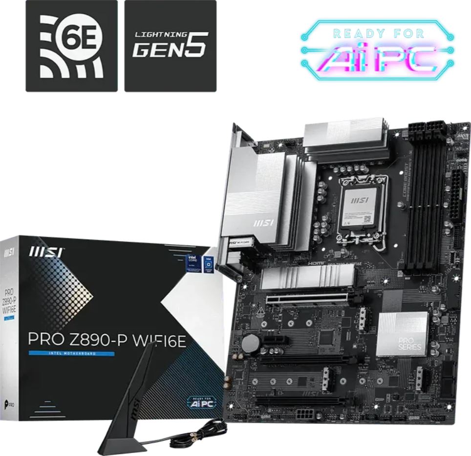 MSI PRO Z890-P WIFI6E DDR5 ATX Intel S1851 7E34-019R retail