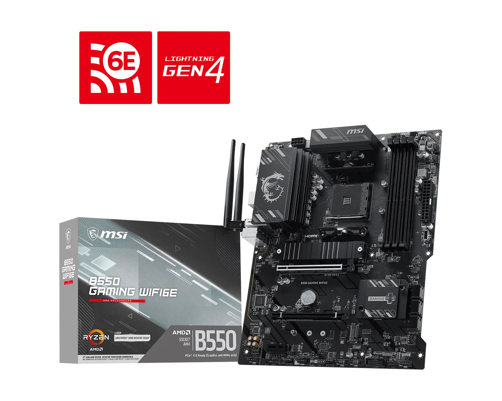 MSI MPG B550 GAMING WIFI6E 7C56-092R AM4 DDR4
