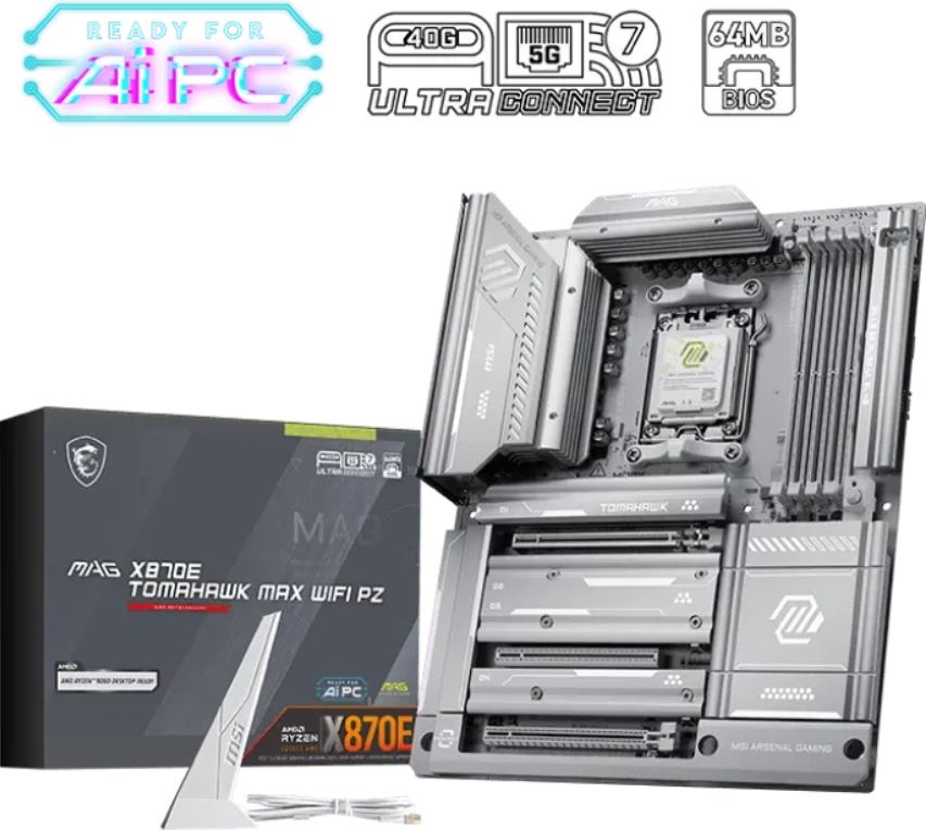 MSI MAG X870E Tomahawk MAX WiFi PZ DDR5 AM5 7E84-002R