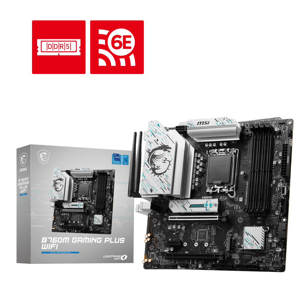 MSI MAG B760M GAMING PLUS WiFi DDR5 ATX S1700 7D99-017R retail