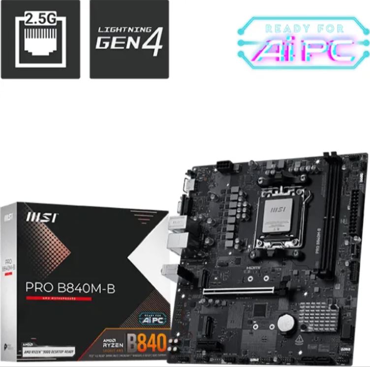 MSI PRO B840M-B DDR5 AM5 7E76-002R retail