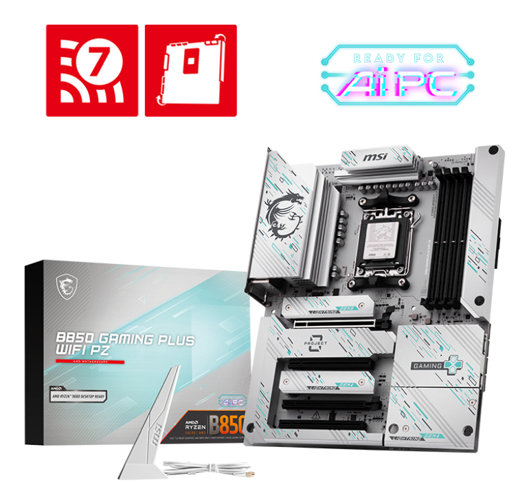 MSI B850 Gaming Plus WIFI PZ DDR5 AM5 7E75-001R retail
