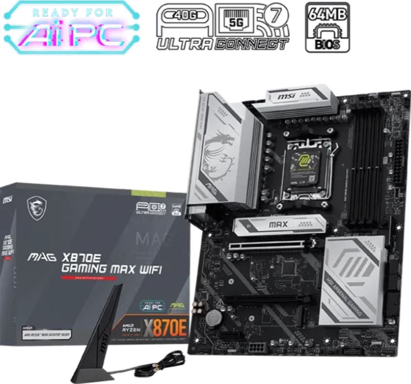 MSI X870E GAMING MAX WiFi DDR5 AM5 7E86-001R
