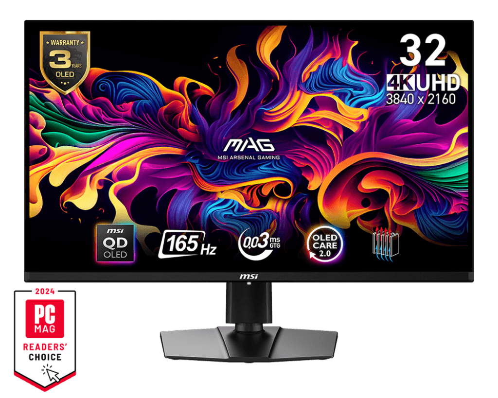 32"(81.3cm)TFT MSI MAG 321UPDE QD-OLED 9S6-3DD39T-029