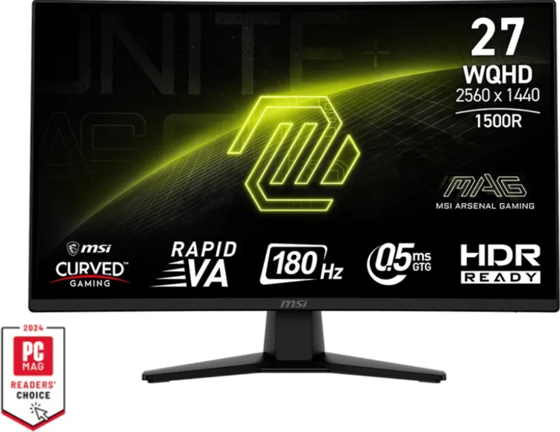 27"(68.6cm)TFT MSI MAG 274CQFDE GAMING Curve 180Hz retail