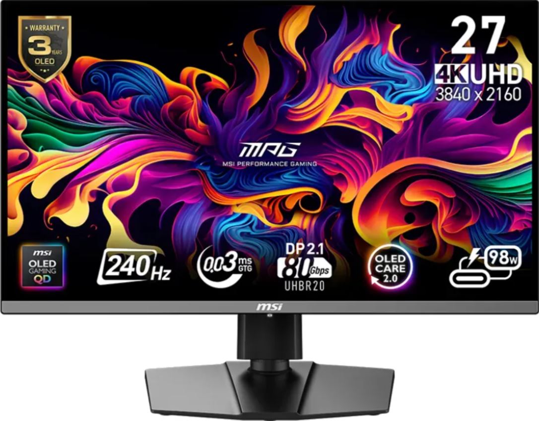 27"(68.6cm)TFT MSI MPG OLED 272URXDE QD-OLED 9S6-3CD79A-016 retail