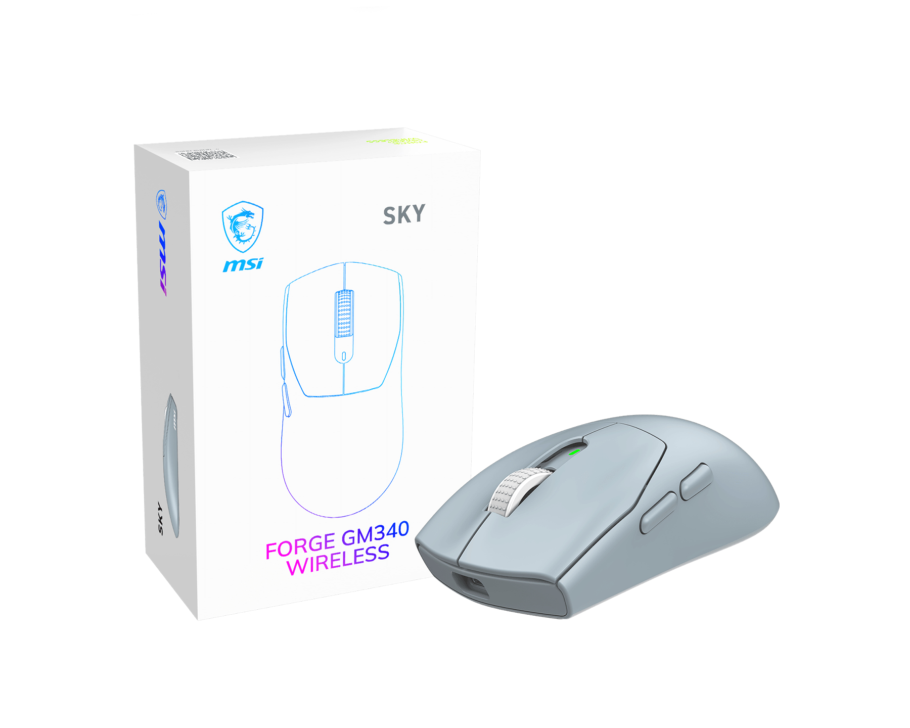 MSI FORGE GM340 W Sky Maus S12-4301770-HH9 retail