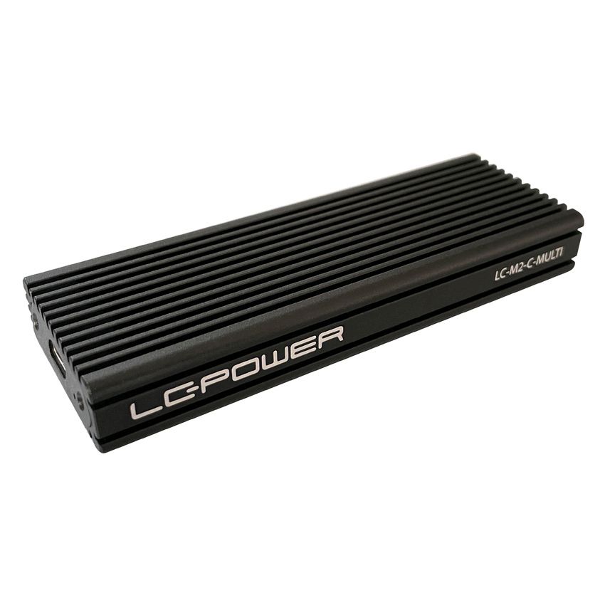 LC-Power LC-M2-C-MULTI-2 USB-C-Gehäuse für NVMe/M.2