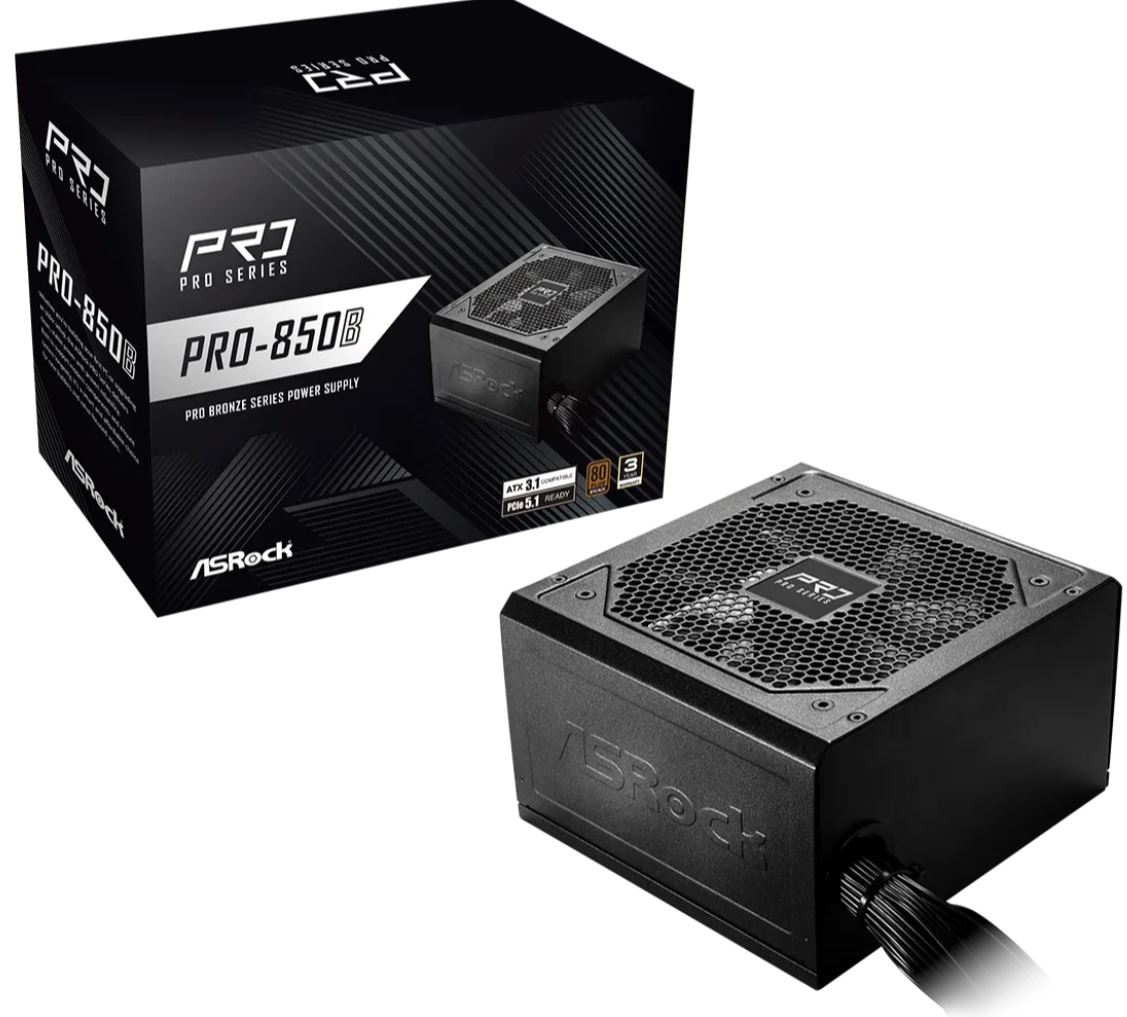 ASROCK PRO-850B 850W Netzteil 80+ Bronze ATX 3.1 retail