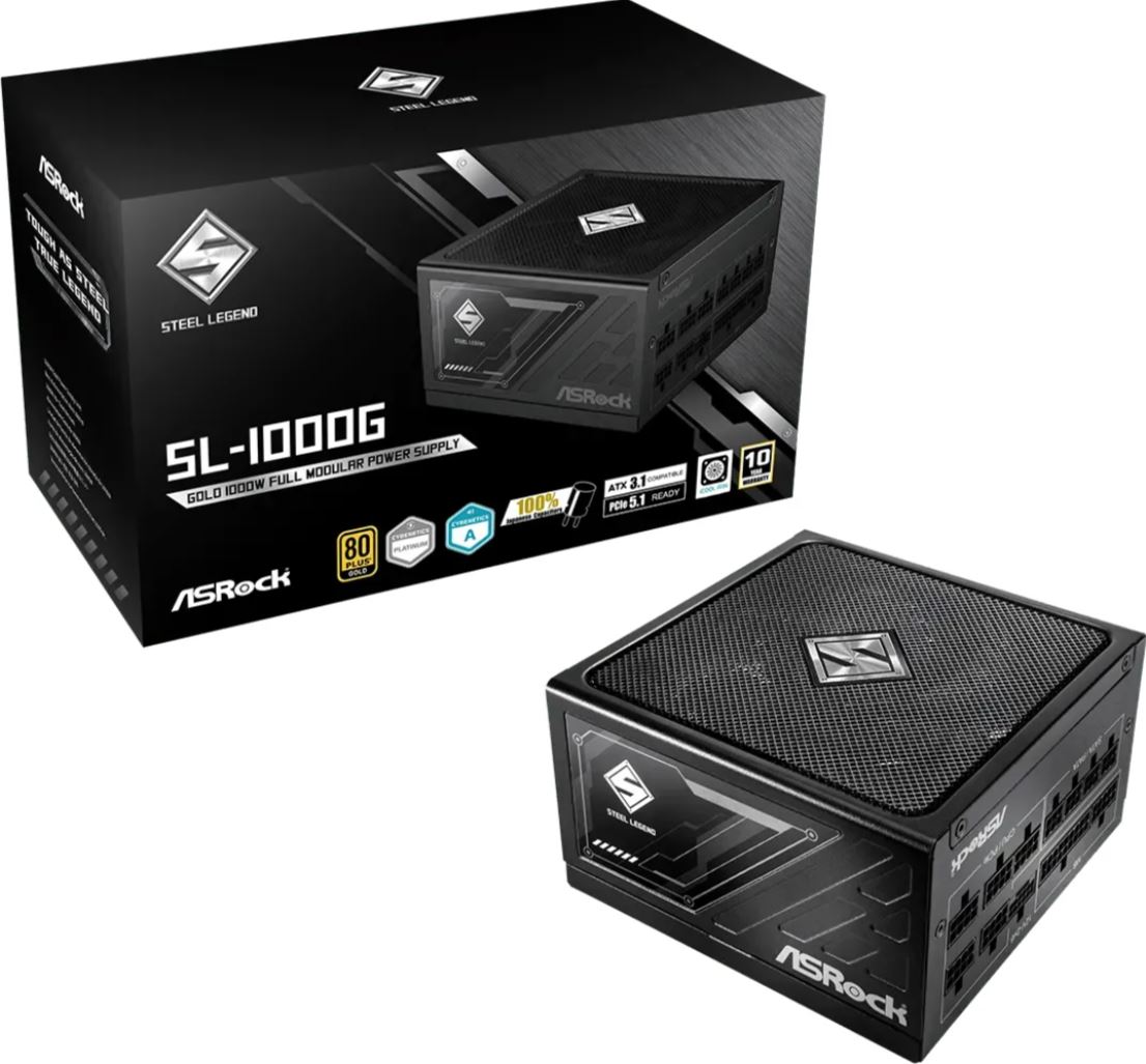 ASROCK Steel Legend SL-1000G Netzteil 1000W 80+ Gold ATX 3.1 retail