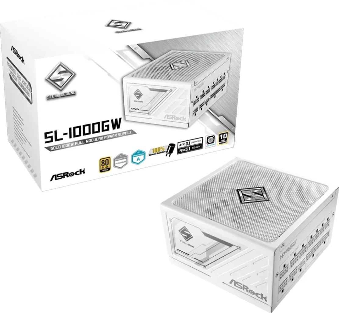 ASROCK Steel Legend SL-1000GW Netzteil 1000W 80+ Gold White retail