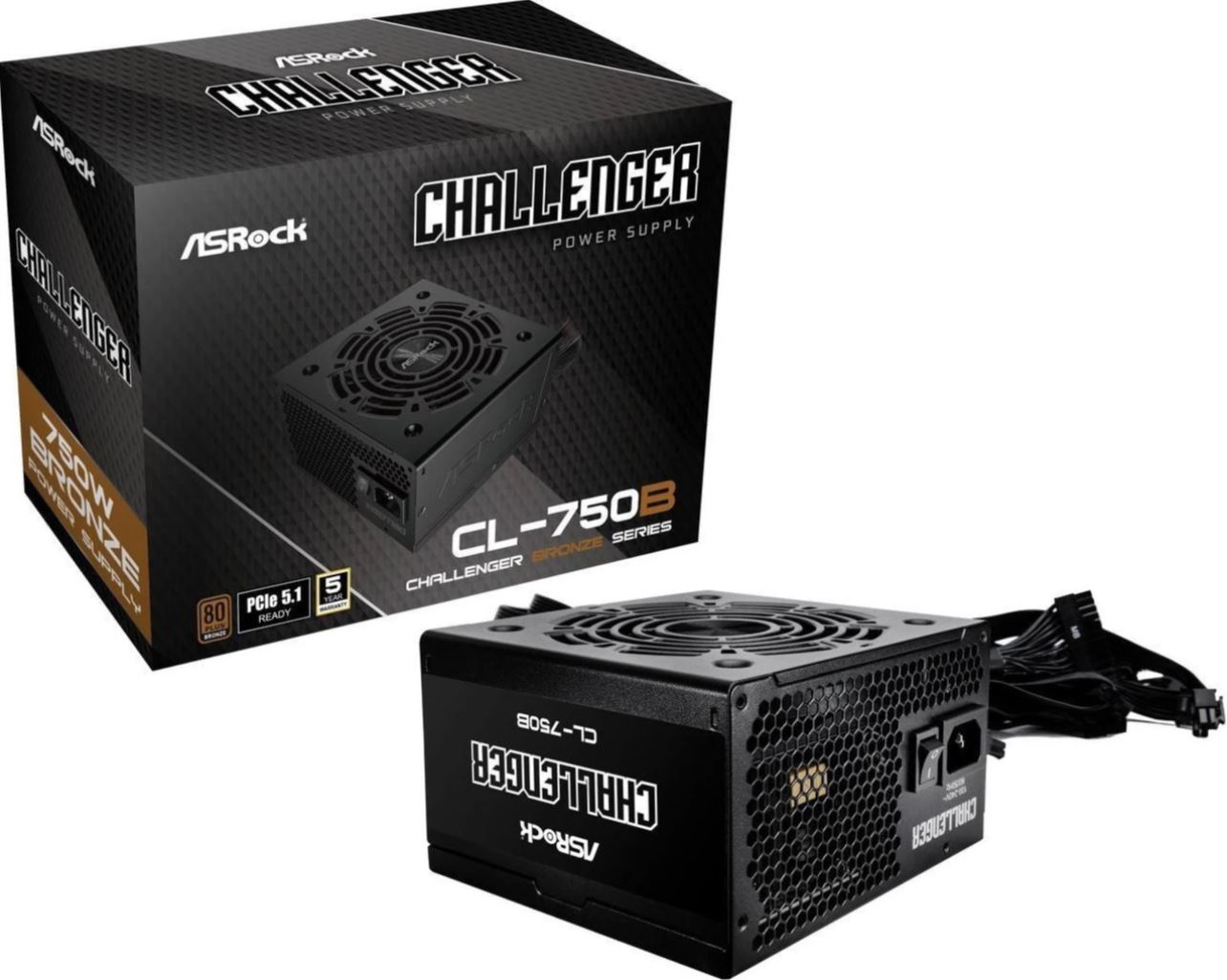 ASROCK Challenger CL-750B Netzteil 750W 80+ Bronze retail