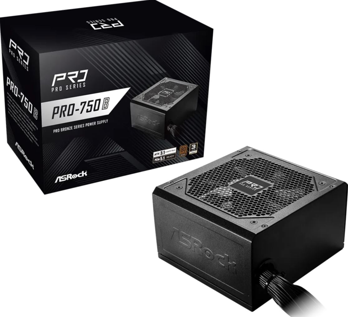 ASROCK PRO-750B 750W Netzeil 80+ Bronze ATX 3.1 retail