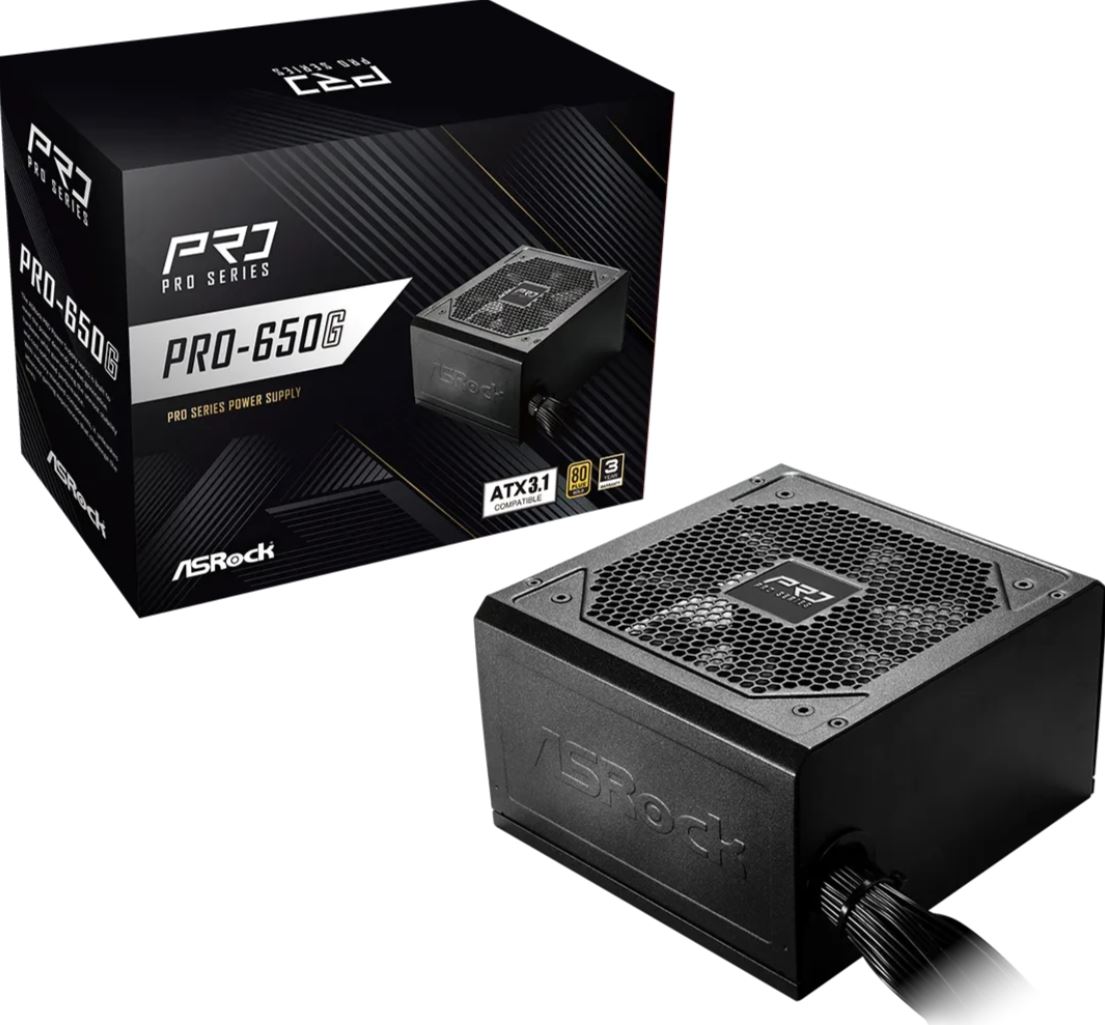 ASROCK PRO-650G 650W Netzteil 80+ Gold ATX 3.1 retail