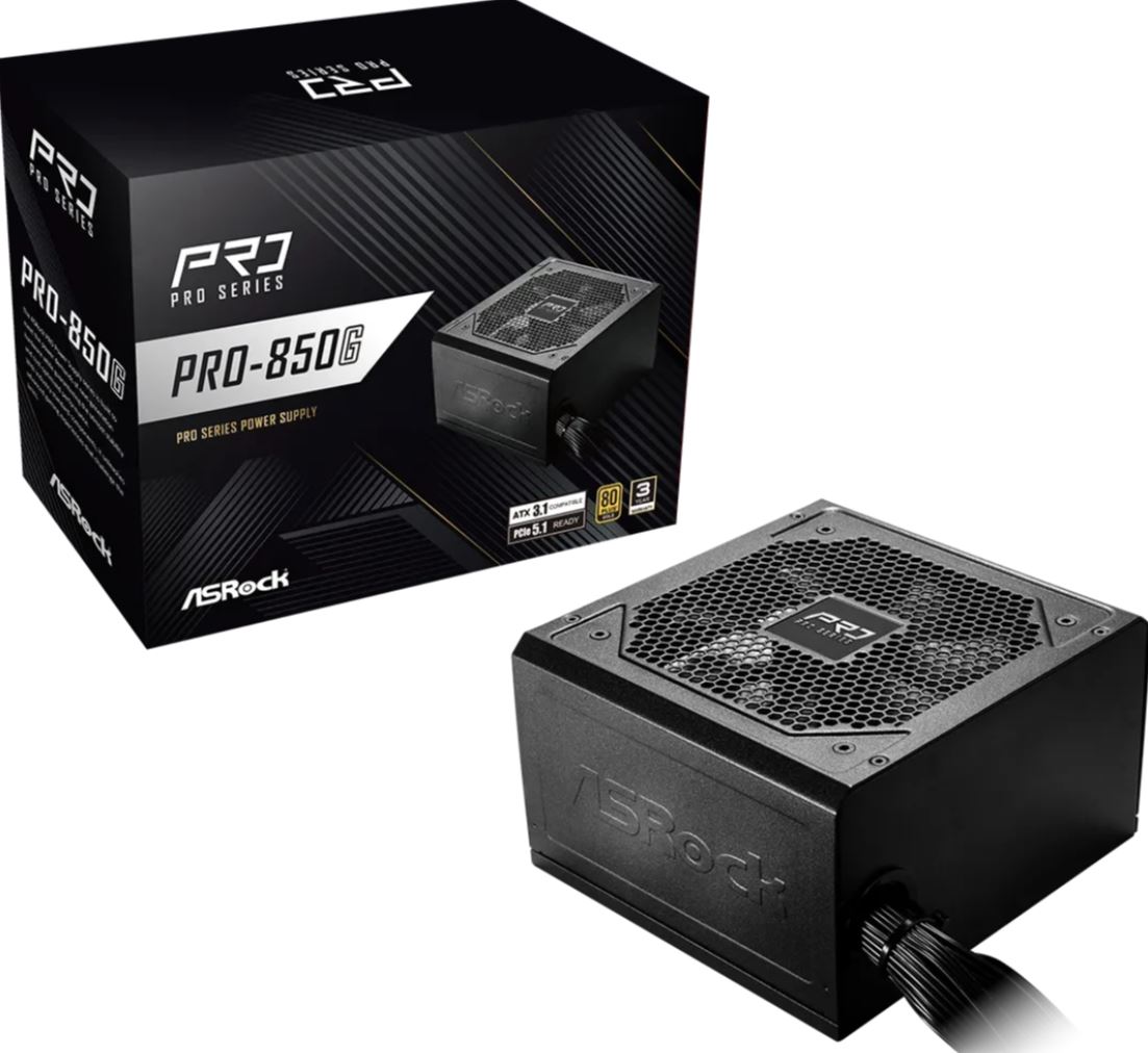 ASROCK PRO-850G 850W Netzteil 80+ Gold ATX 3.1 retail
