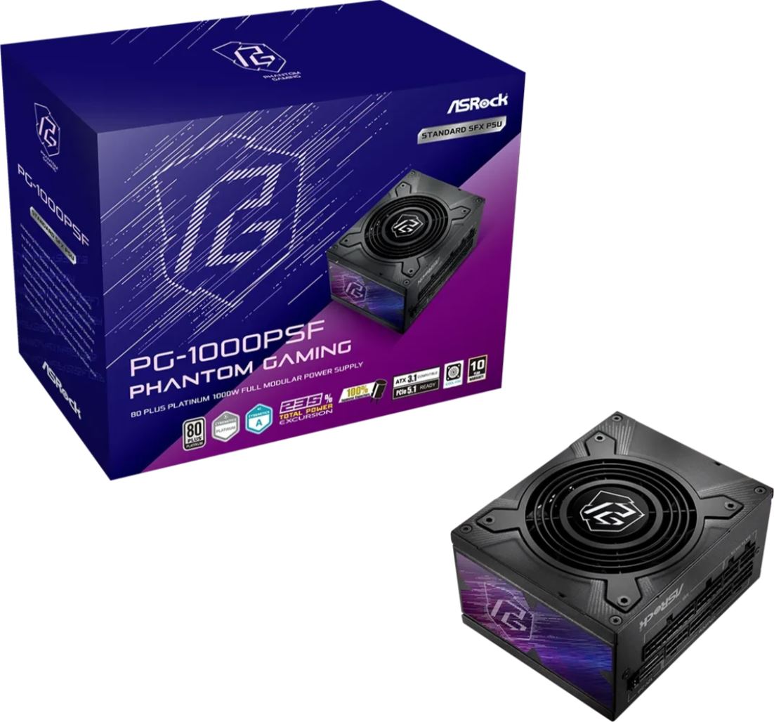 ASROCK Phantom Gaming PG-1000PSF PSU 1000W 80+ Platinum retail