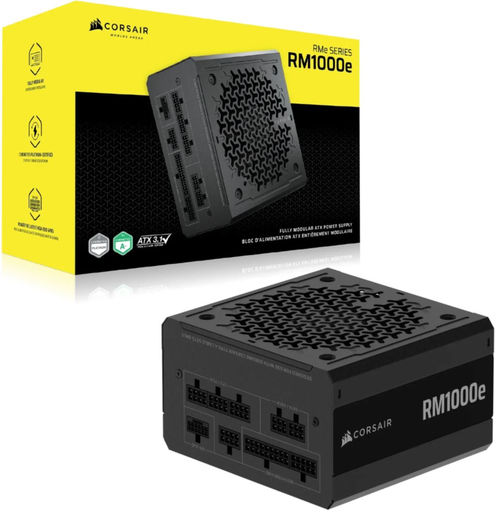 Corsair RM1000e 1000W Netzteil 80+ Gold ATX 3.1 retail