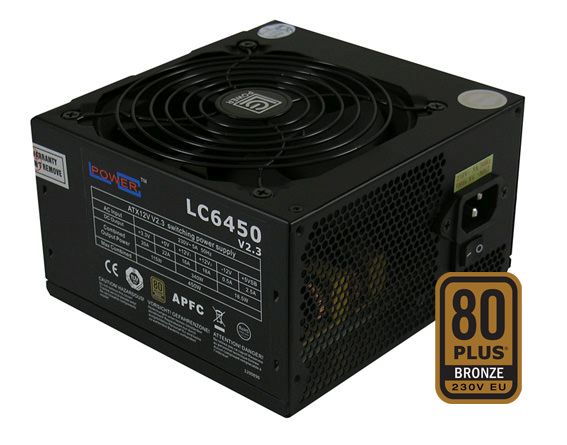 LC-Power Super Silent LC6450 V2.3 450W 80+ Bronze 12cm retail