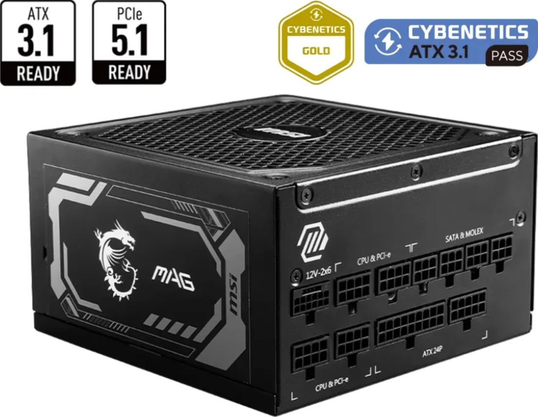 MSI MAG A1250GL PCIE5 Netzteil 1250W 306-7ZP9A11-CE0 retail
