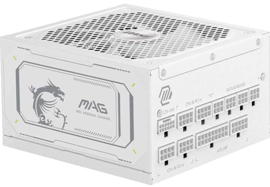 MSI MAG A1000GL PCIE5 White Netzteil 1000W 306-7ZP9B51-CE0 retail