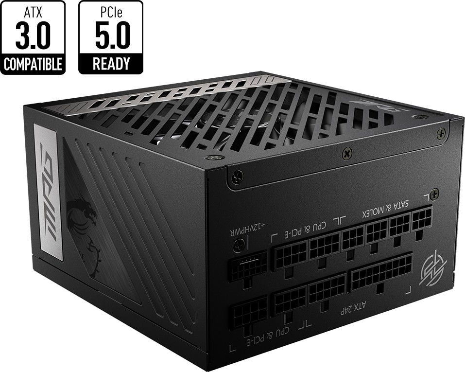 MSI MPG A1000G PCIE5 Netzteil 1000W 80+ Gold 306-7ZP7C11-CE0 retail