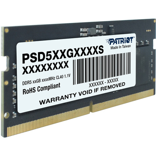 DDR5 SO-DIMM PC4800 Patriot 16GB (1x16) Memory Signature retail