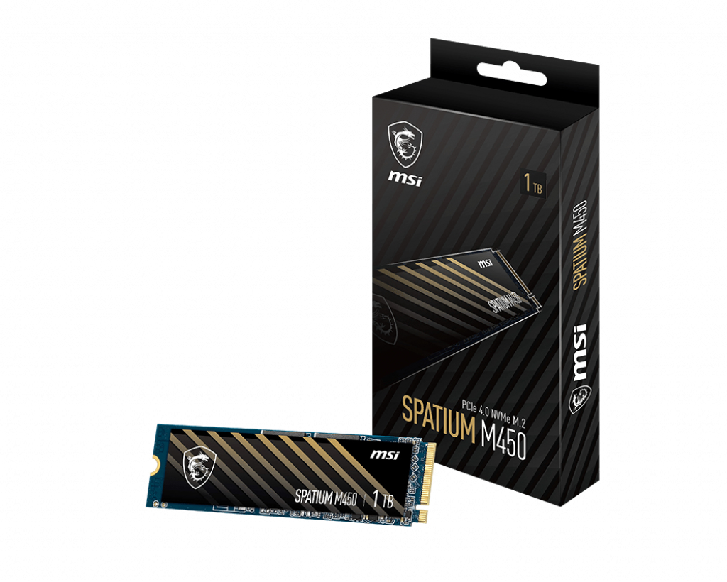 SSD MSI 1TB M.2 Spatium M450 V1 PCIe 4.0 3400/2400