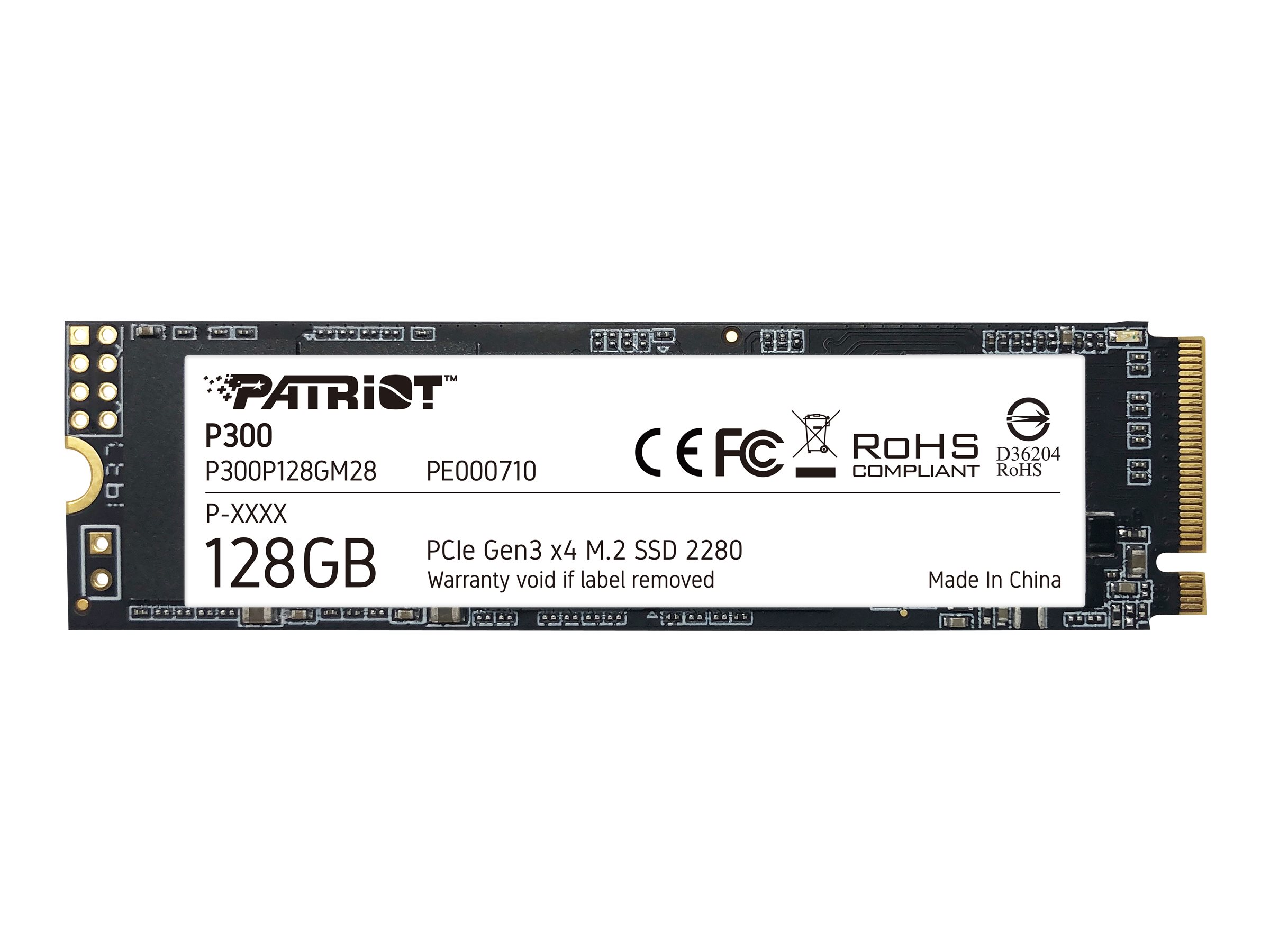 SSD Patriot 128GB M.2 P300 PCIe 3.0 1600/600 PE710 retail