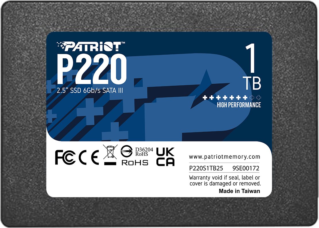 SSD Patriot 1TB 2,5" P220 SATA3 550/500 PS1664 retail