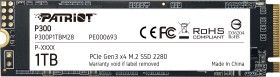 SSD Patriot 1TB M.2 P300 PCIe 3.0 2100/1650 PE693 retail