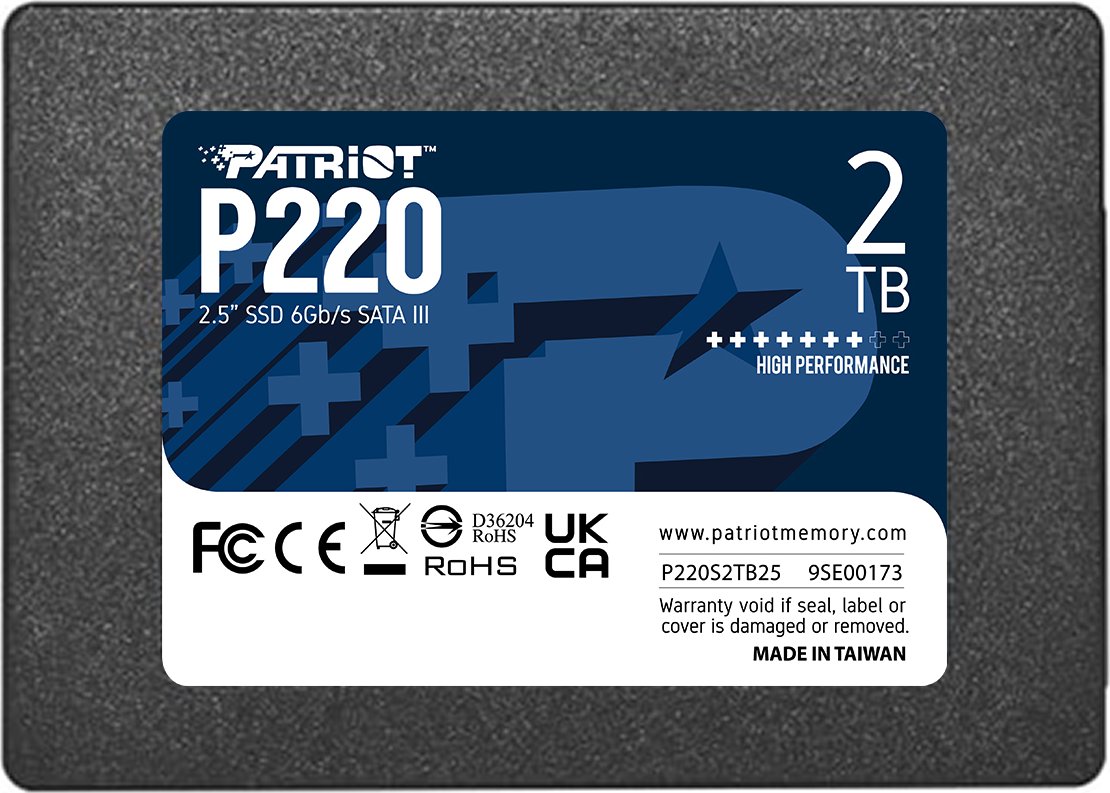SSD Patriot 2TB 2,5" P220 SATA3 550/500 PS1665 retail