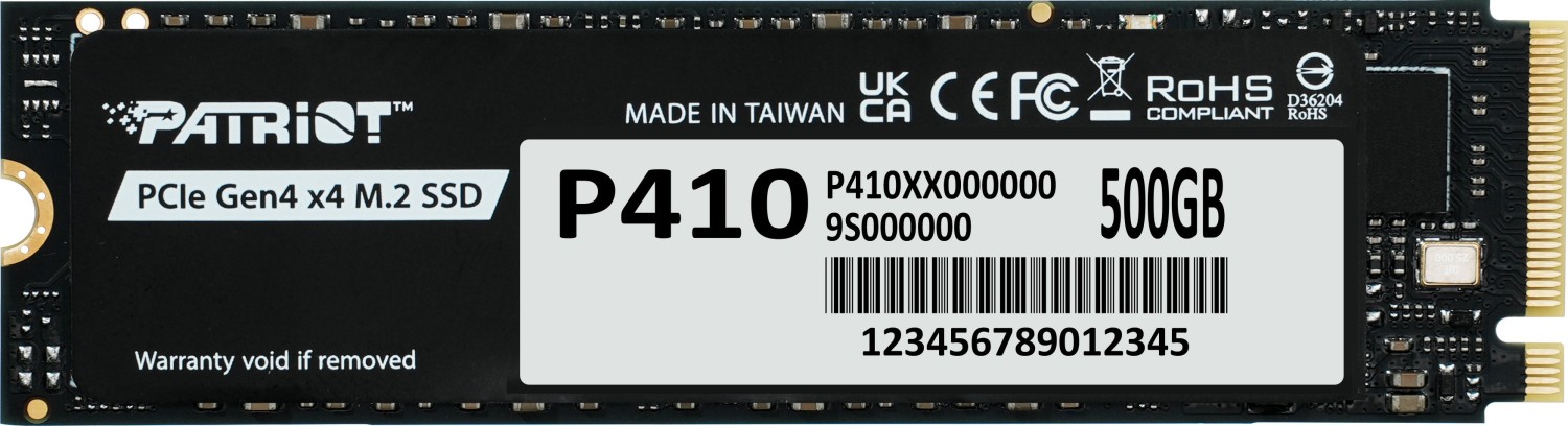 SSD Patriot 500GB M.2 P410 PCIe 4.0 5000/2300 PS1873 retail