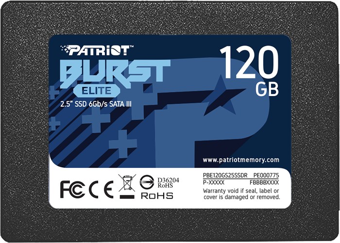 SSD Patriot 120GB 2,5" Burst Elite SATA3 450/350 PE000775 retail