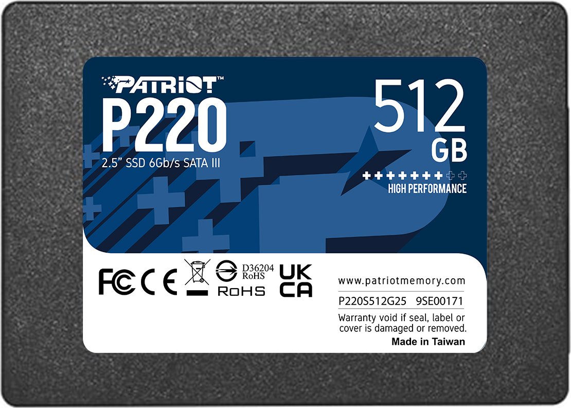 SSD Patriot 512GB 2,5" P220 SATA3 550/500 PS001663 retail